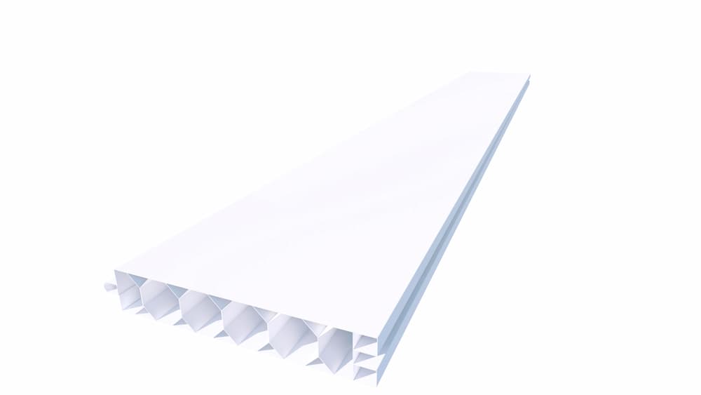 Divisória em PVC Branco 200mm